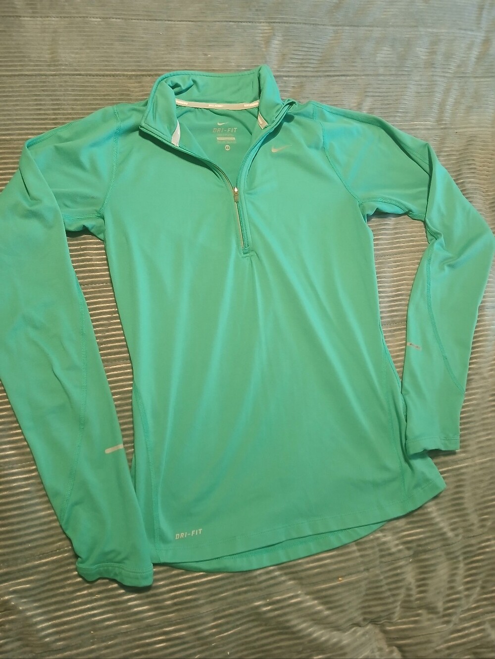 Nike Running Women’s Dri-FIT Quarter-Zip Coverup — Teal